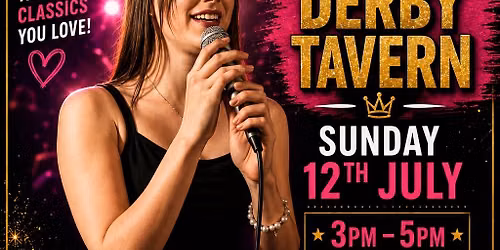 Live singer Gracie P singing for us at the Derby
