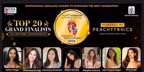 Miss Nepal North America 2026 \u2013 Grand Finale