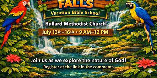 Vacation Bible School Rainforest Falls!