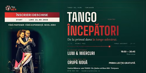 TANGO PENTRU \u00ceNCEP\u0102TORI - de la primul dans la tango adev\u0103rat