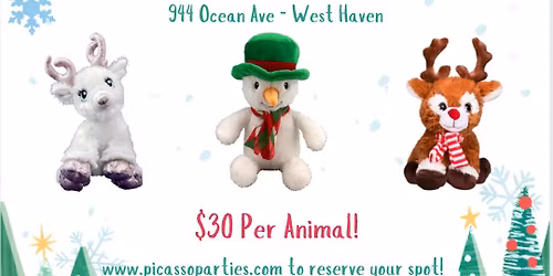 Stuff-A-Reindeer with Santa