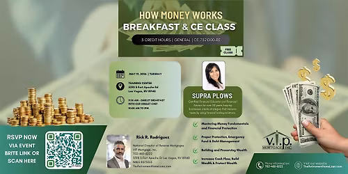 How Money Works \u2013 Breakfast & FREE CE Class
