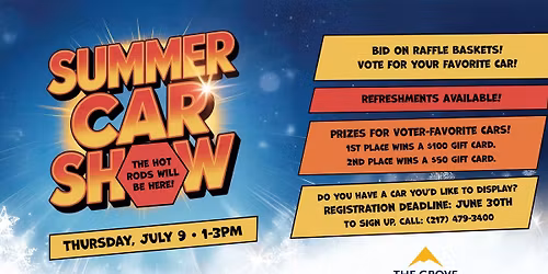 The Grove Summer Car Show & Hot Rod Showcase \ud83d\ude97\u2600\ufe0f