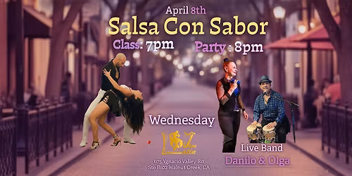 Salsa Con Sabor | Salsa Class | Salsa Social Dance Party| Live Band