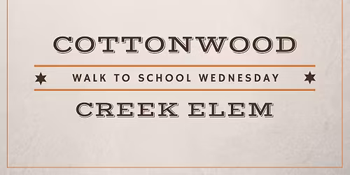 Walk to School Wednesday