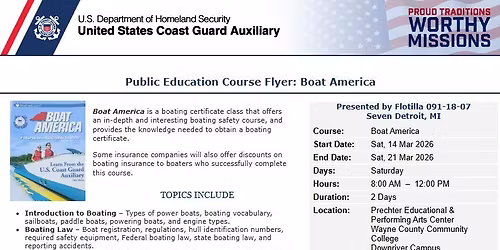 Boat America \/ Safe Boating Class (2 Days)