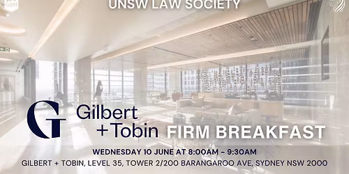 Gilbert + Tobin Firm Breakfast