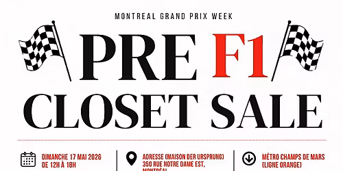 PRE-F1 CLOSET SALE