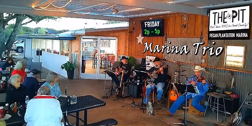 MARINA TRIO LIVE in the Pecan Pit BBQ Patio ~ DEC 19th ~ 2p to 5p!
