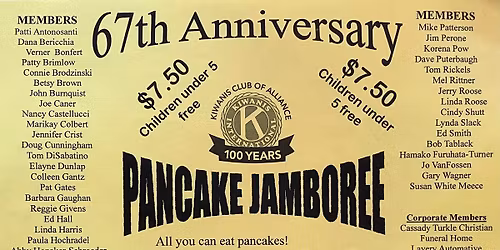 Kiwanis Club of Alliance Pancake Jamboree