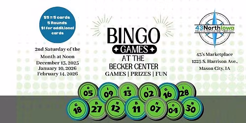 BINGO @ THE BECKER CENTER