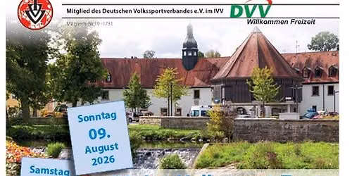 39. Int. Volkssport-Tage der Wanderfreunde Schwarzenbach\/Saale e.V. am 08. und 09. August 2026
