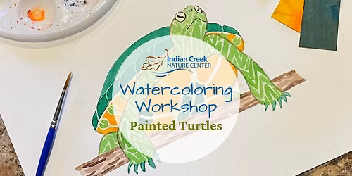 Watercolor Painting: Painted Turtles