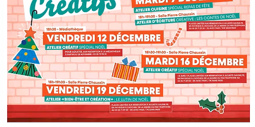 ATELIER CR\u00c9ATIF - MARDI 16 D\u00c9CEMBRE