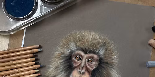 Just Chillin\u2019: The Snow Monkey Pastel Workshop