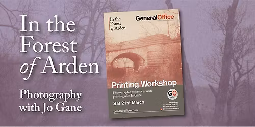 Printing Workshop: Photographic polymer gravure printing with Jo Gane