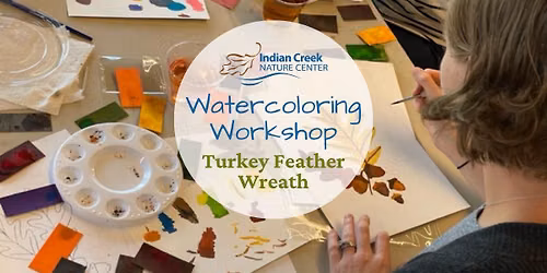 Watercoloring Workshop: Turkey Feather Wreath