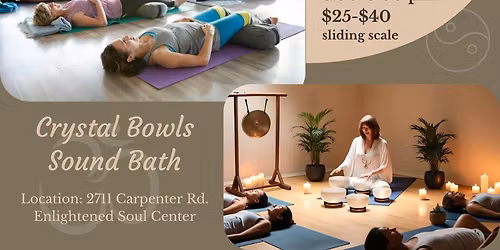 Lunar Flow Vinyasa Yoga and Crystal Bowl Sound Bath