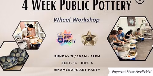 4 Week Public Pottery - Wheel Workshop