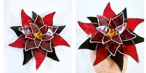 Stained Glass Poinsettia