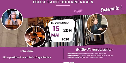 Concert d'improvisation autour de la vie de Sainte Jeanne d'Arc - Semaine Musicale "Ensemble" 