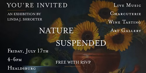 Nature Suspended Art Opening | Live Music, Wine | Free with RSVP