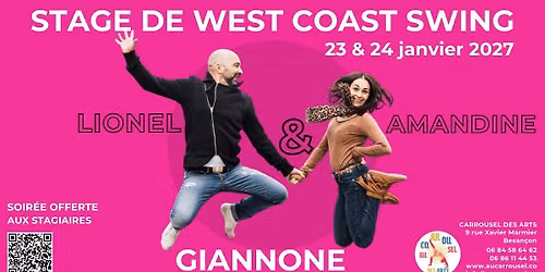 Stage West Coast Swing : Amandine & Lionel GIANNONE