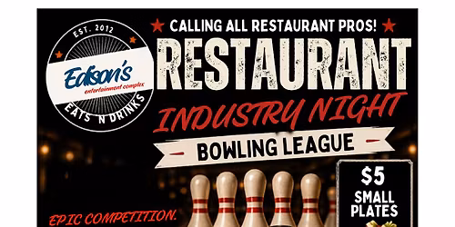 Industry Night - Monday night summer bowling league at Edison's