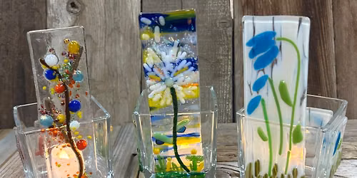 Fused Glass Votive Holder