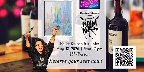 Pallet Knife Painting: Quiet Lake
