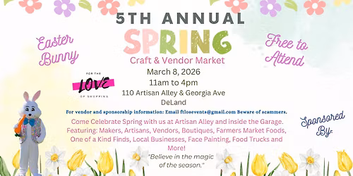 5th Annual Spring Craft & Vendor Market at Artisan Alley