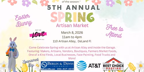 5th Annual Spring Artisan Market at Artisan Alley
