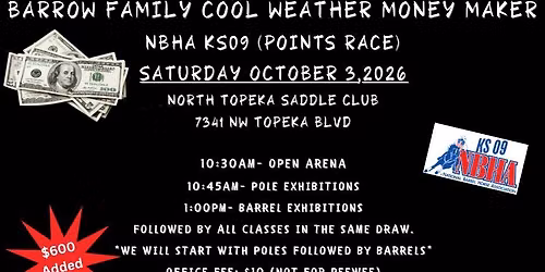$600 ADDED!!! Barrow Family Cool Weather Money Maker - KS09 Points