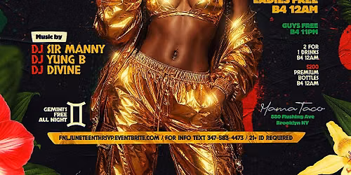 FNLNYC Juneteenth Celebration 6\/19 at Mama Taco EVERYONE FREE w\/RSVP