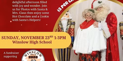 Pictures with Santa and Mrs Claus 