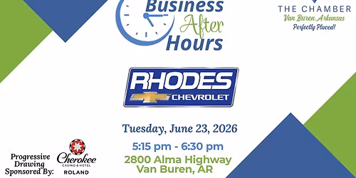 Business After Hours Hosted By Rhodes Chevrolet
