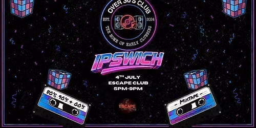 Over 30\u2019 Club Presents Daytime Disco - Ipswich Launch Party