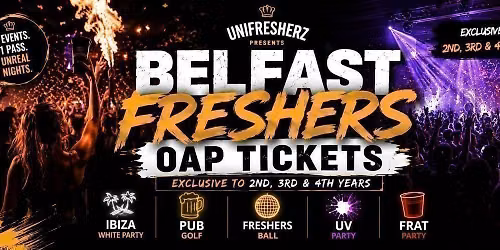 Official Belfast Returners Freshers week 2026 - For 2nd, 3rd & 4th Year Students!