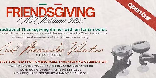 FRIENDSGIVING ALL'ITALIANA 2025