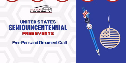 Free Patriotic Pens and Ornaments Craft