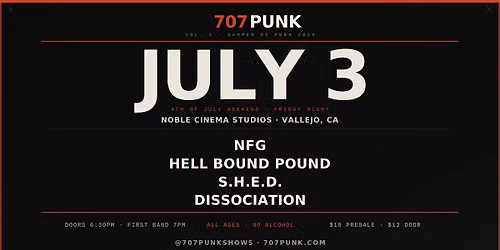 707Punk Vol2 - NFG, Hell Bound Pound, S.H.E.D., Dissociation