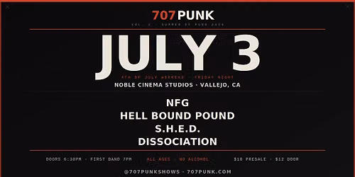 707Punk Vol2 - NFG, Hell Bound Pound, S.H.E.D., Dissociation
