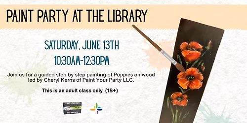 Paint Party at the Library with Cheryl Kerns