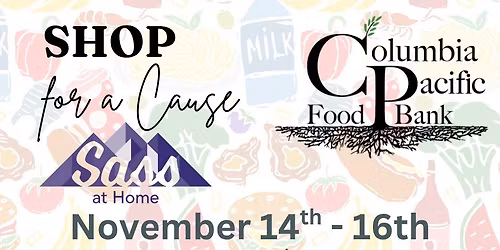 November Shop For a Cause - Columbia Pacific Food Bank *Sip & Shop*