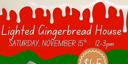 Lighted Gingerbread House