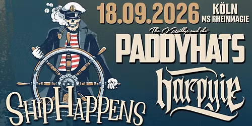 Ship Happens - O\u00b4Reilly & the Paddyhats & Harpyie auf der MS Rheinmagie