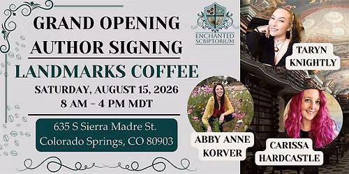 Author Signings at Landmarks Coffee's Grand Opening