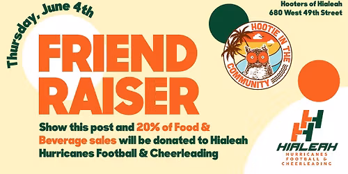 Friendraiser event for Hialeah Hurricanes