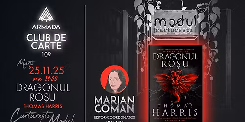Club de carte Armada #109 - \u201eDragonul Ro\u0219u\u201d, de Thomas Harris