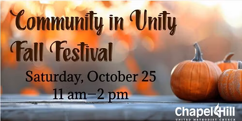Mark your calendar for this year's Fall Festival!